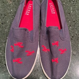 Ralph Lauren Janis Lobster Slip On Boat Shoes Size 9.5 B